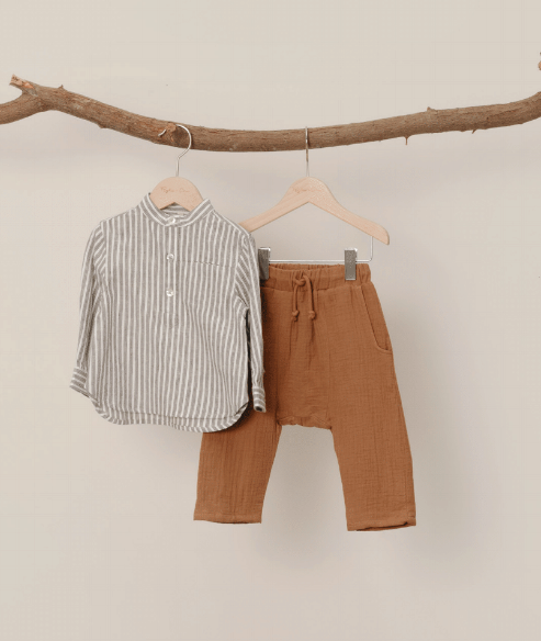 RYLEE + CRU MASON SHIRT / RAILROAD STRIPE