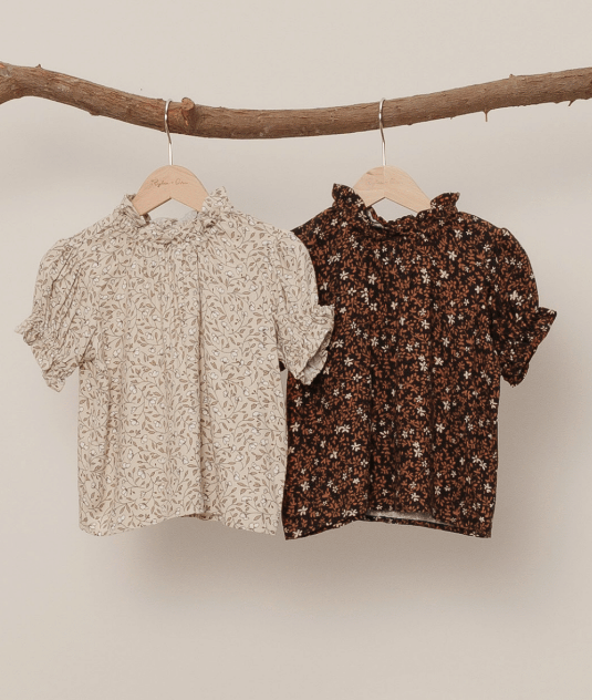 RYLEE + CRU STELLA BLOUSE / WINTER BLOOM
