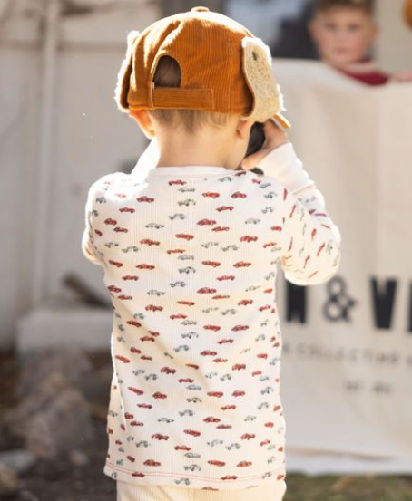 FIN &amp; VINCE WAFFLE HENLEY TOP / DERBY