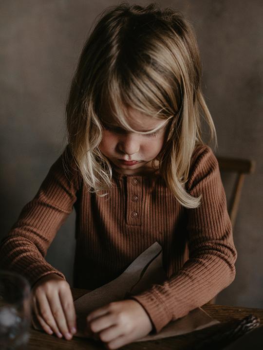 THE SIMPLE FOLK RIBBED TOP / BRONZE