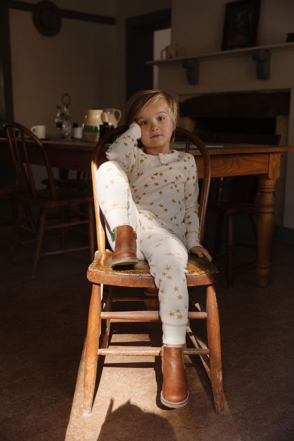 FIN &amp; VINCE WAFFLE HOME PANT / STARRY SKY