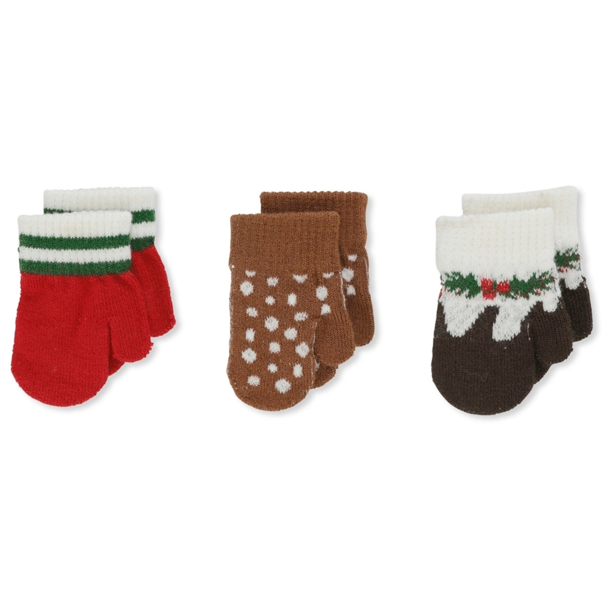 KONGES SLOJD 3 PACK MITTENS / CHRISTMAS