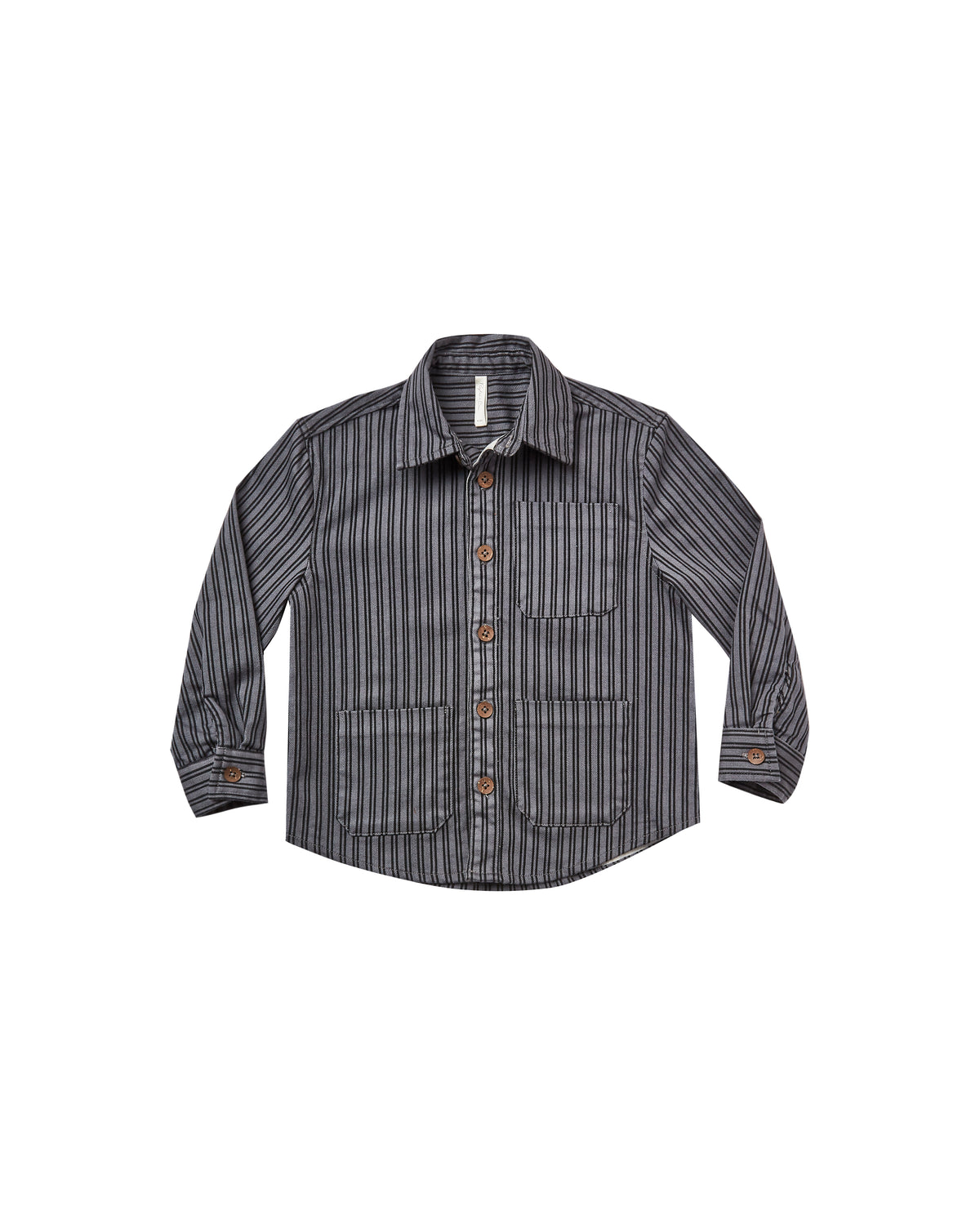 RYLEE + CRU STRIPE OLIVER SHIRT / WASHED INDIGO