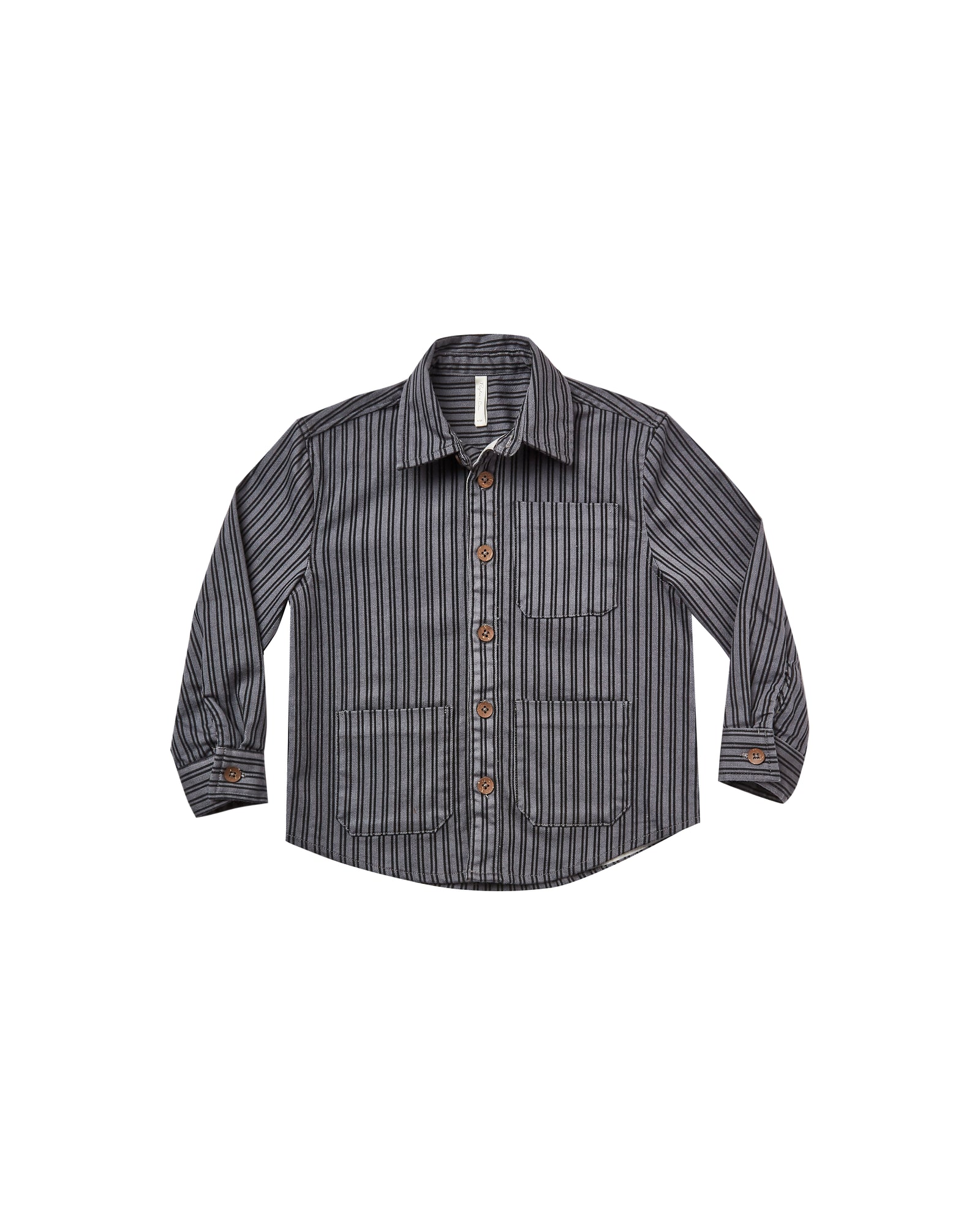 RYLEE + CRU STRIPE OLIVER SHIRT / WASHED INDIGO