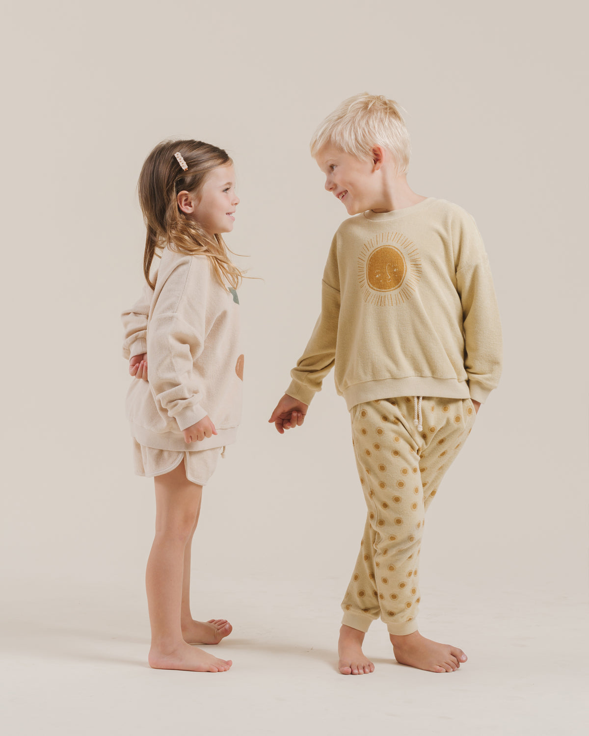 RYLEE + CRU TERRY CREWNECK / SUN