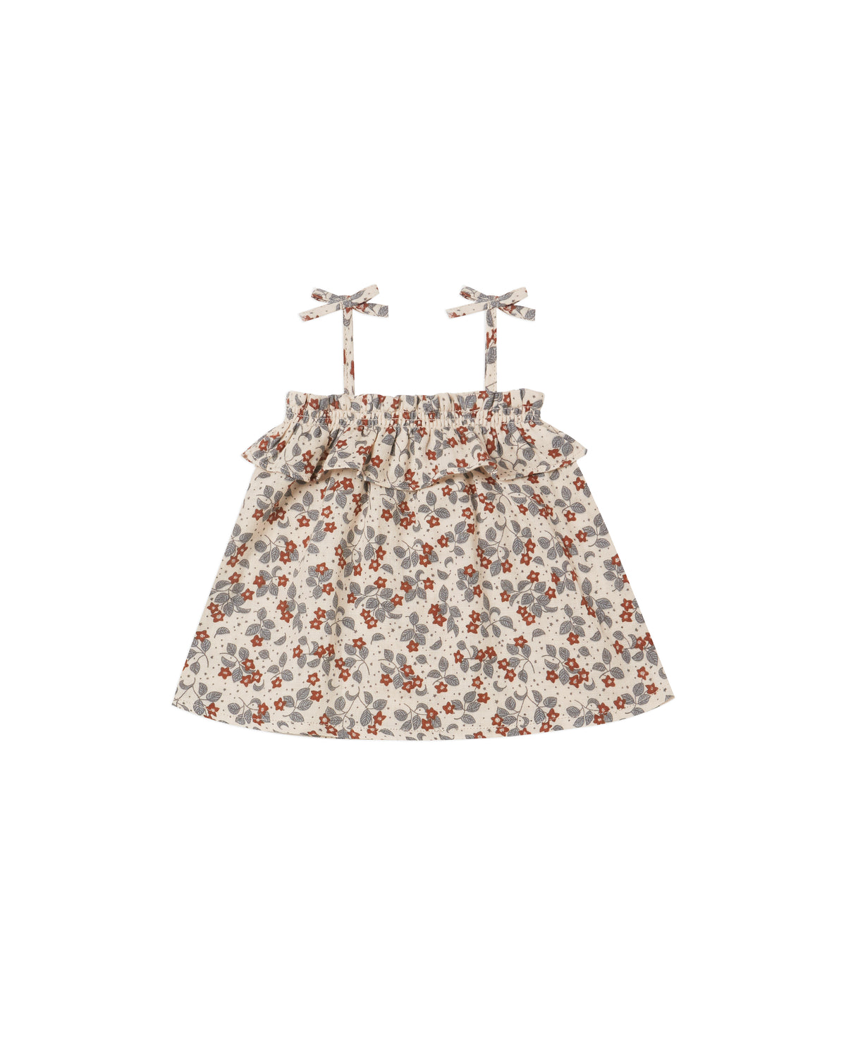 RYLEE + CRU RUFFLE TUBE TOP / VINTAGE FLORAL